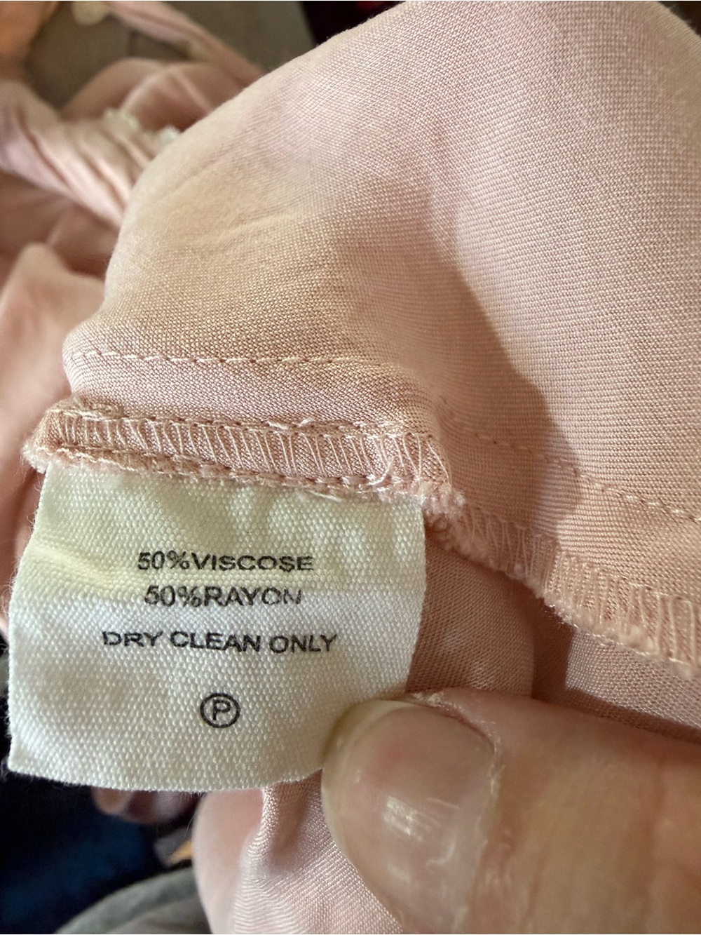 Rumored Venice Blush Pink Satin Lace-Trim Maxi Dress Size Small - Picture 6 of 6